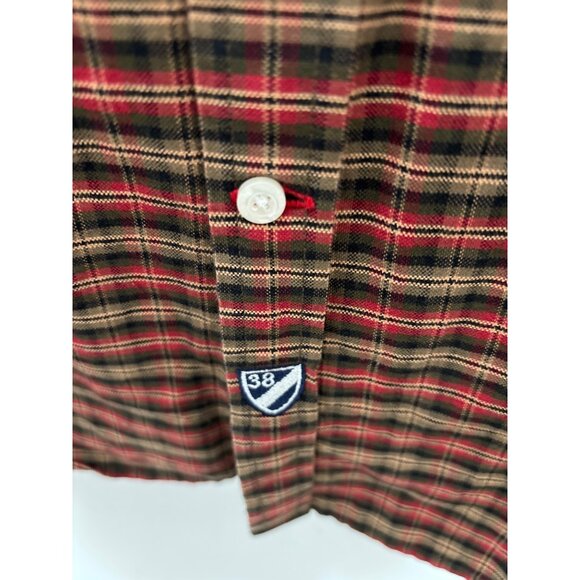 Cremeux Classics Men's Button-Up Plaid Long Sleeve Cotton Shirt Size 2XB - Picture 5 of 9